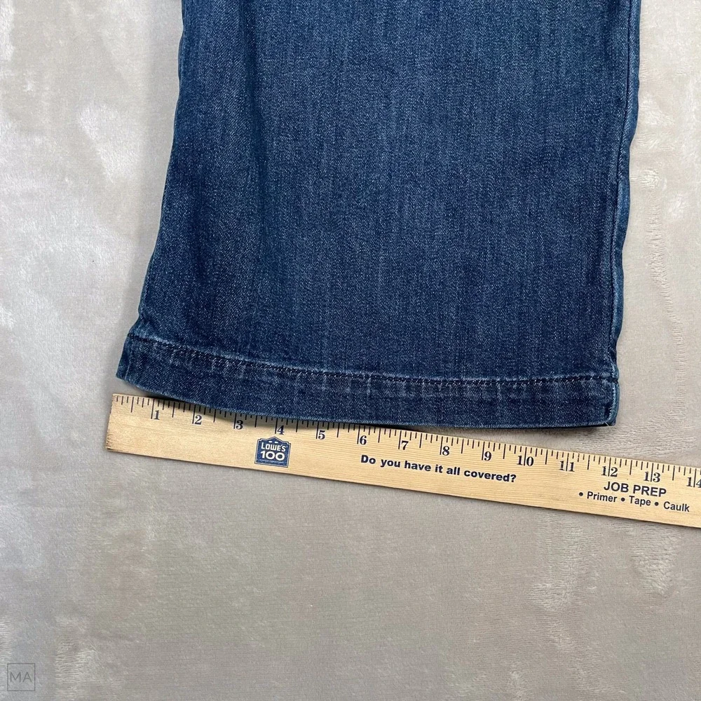 American Eagle Women's Jeans Trouser Denim Casual Front Pleat Relaxed 6 Blue - Picture 6 of 7